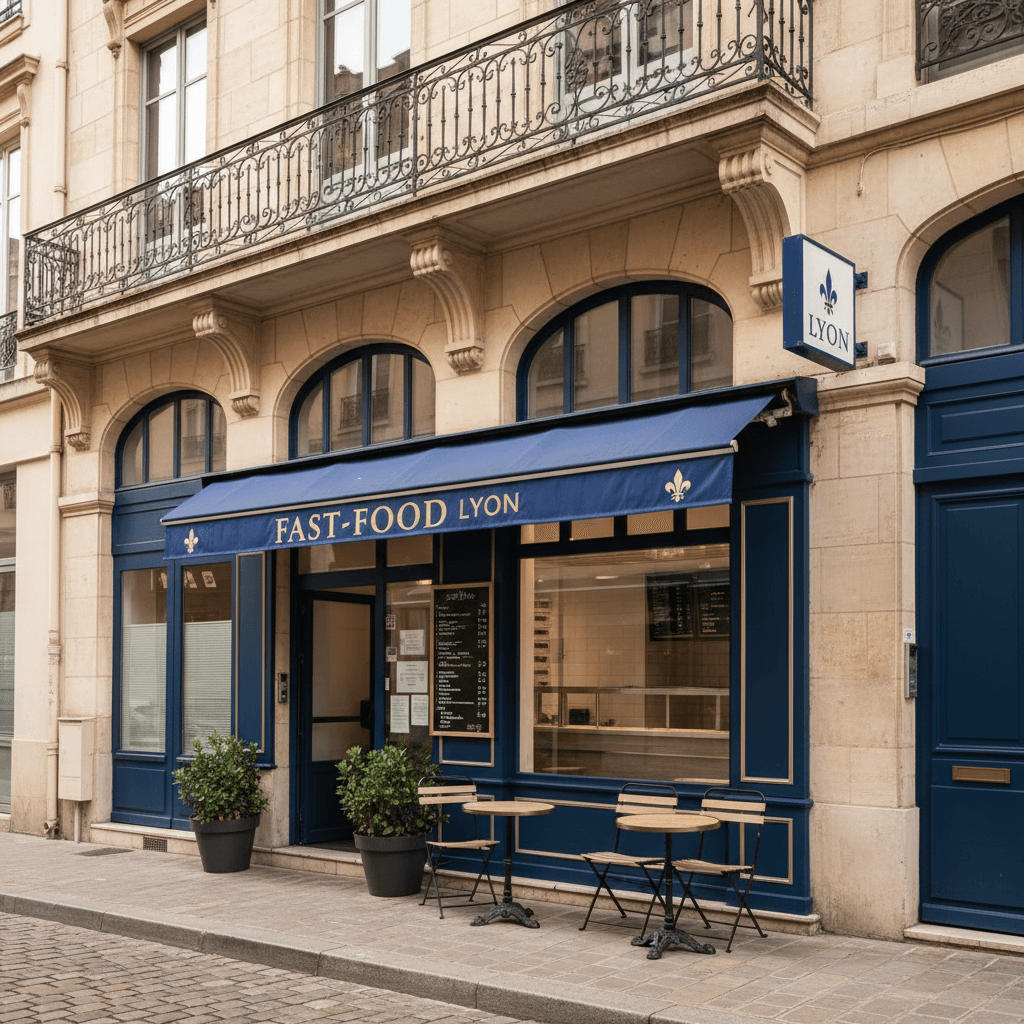 Fast-food 15m² à Lyon : extraction