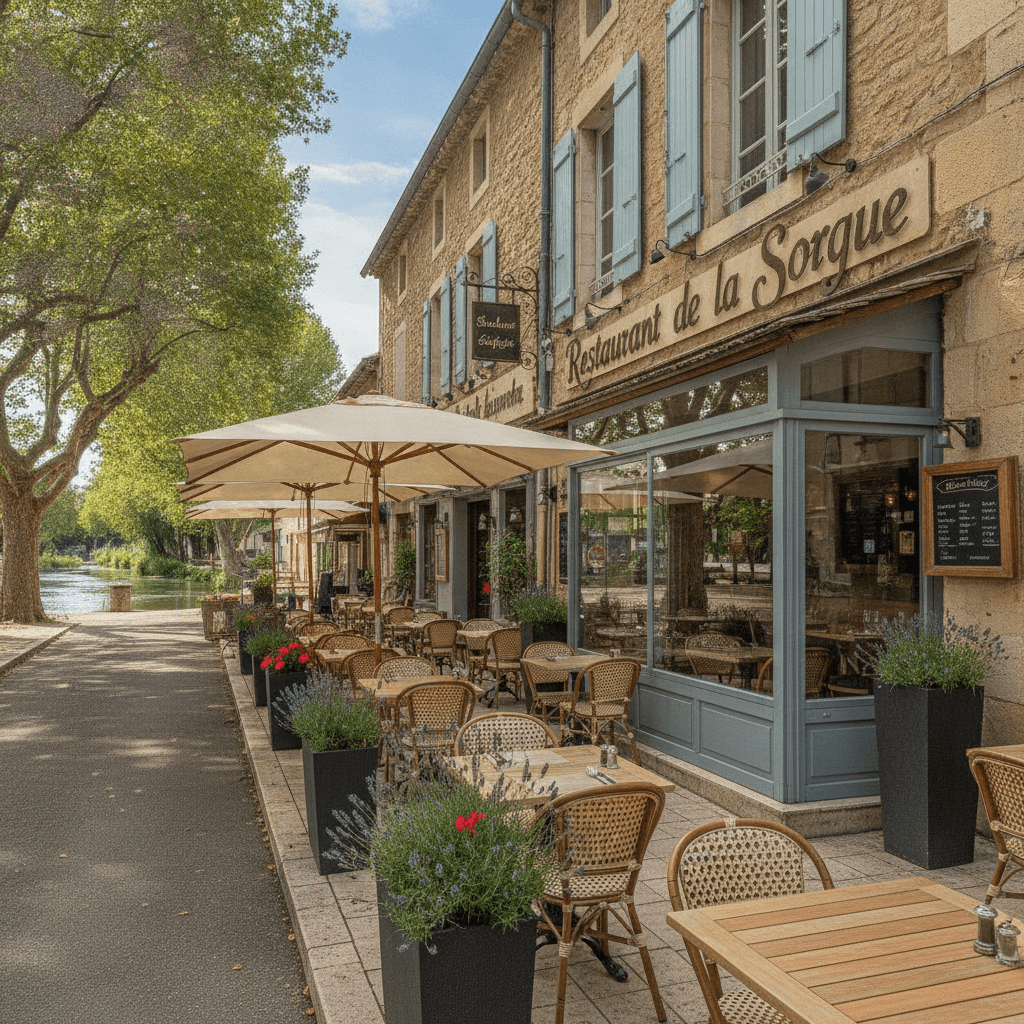 Restaurant 150m² à L'Isle-sur-la-Sorgue : terrasse - licence IV - Image 1