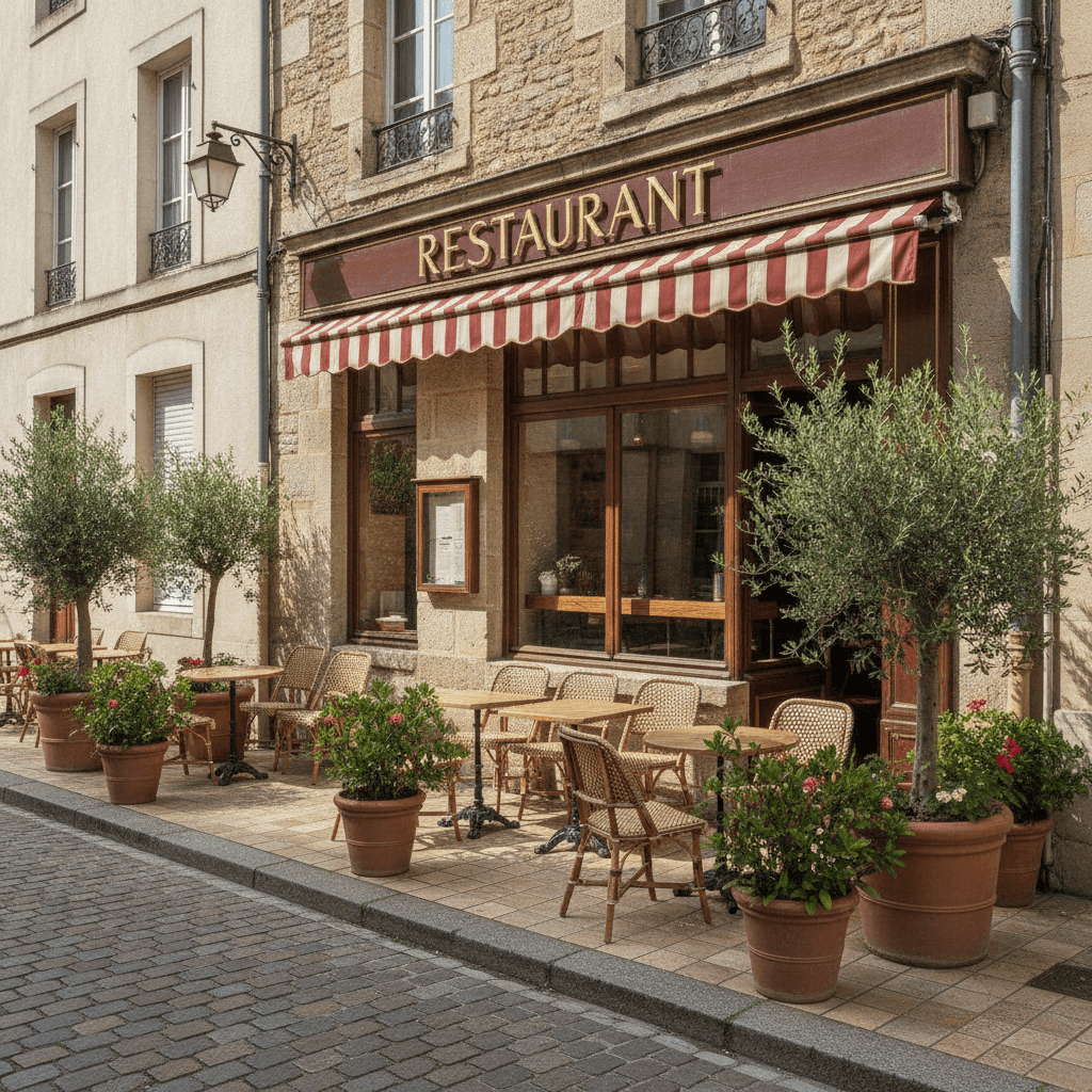 Restaurant 170m² à Angers : terrasse - licence IV