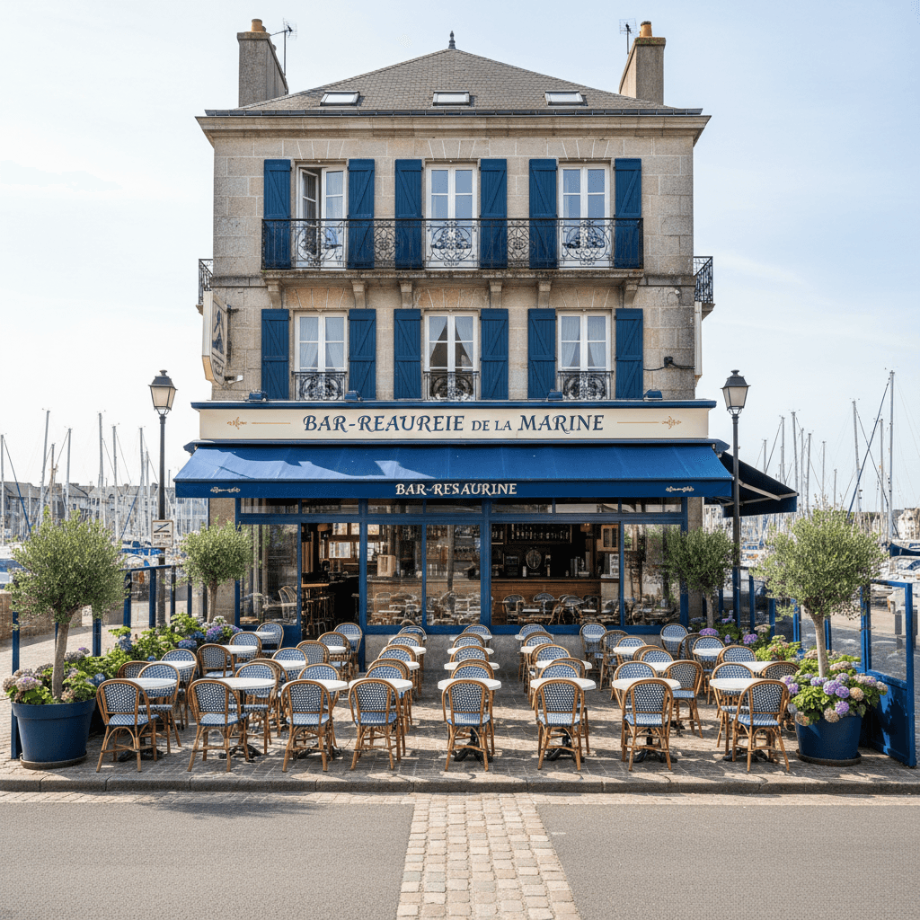 Bar-brasserie 500m² à Vannes : terrasse - licence IV - Image 1