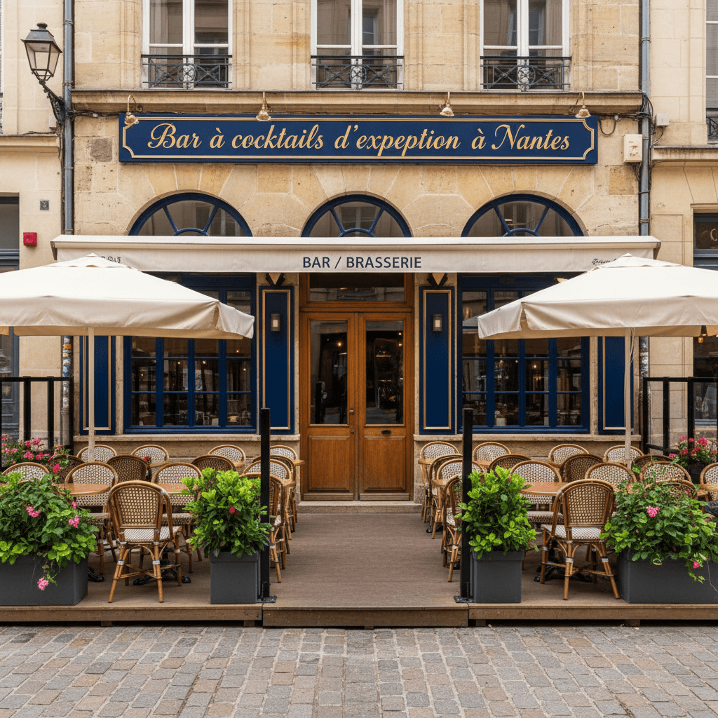 Bar-brasserie 66m² à Nantes : terrasse - licence IV - Image 1