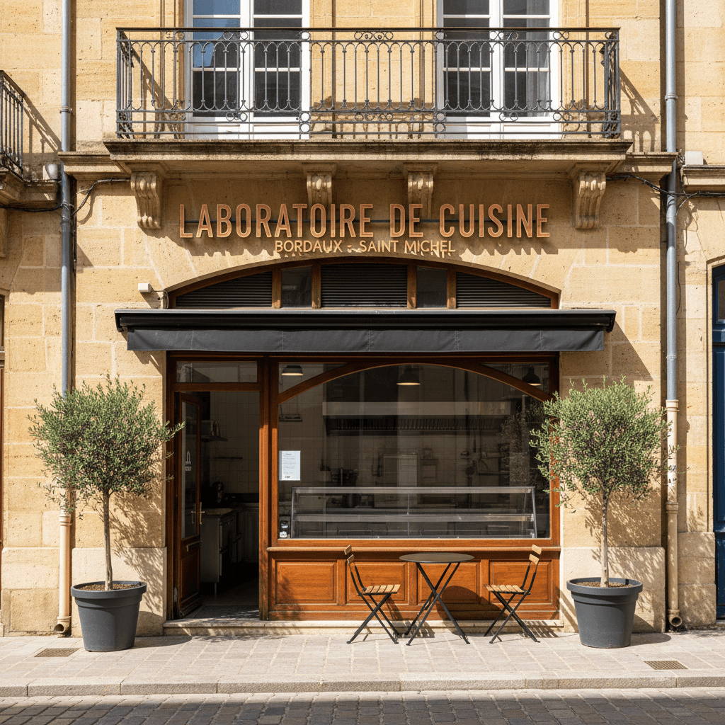Dark kitchen 40m² à Bordeaux : licence IV - extraction