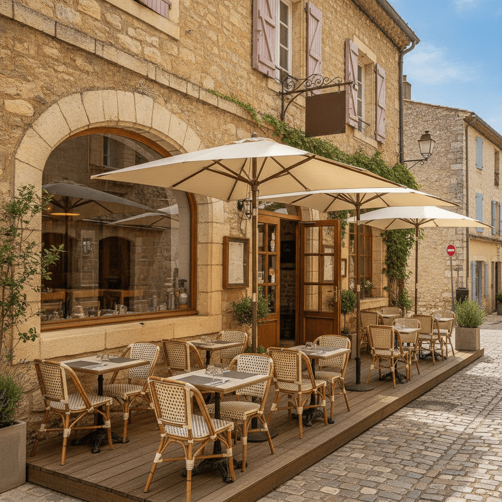 Restaurant 105m² à Aups : terrasse - licence IV - Image 1