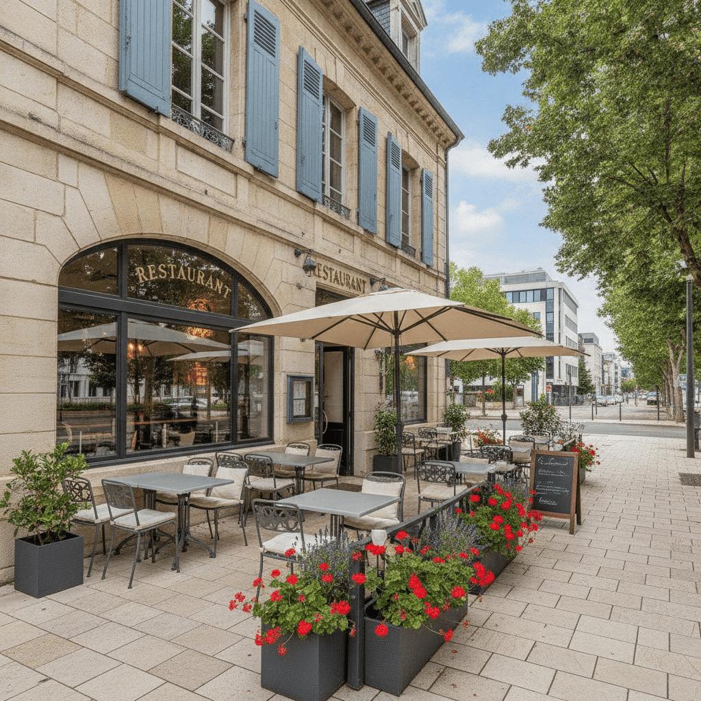 Restaurant 340m² à Lissieu : terrasse - licence IV