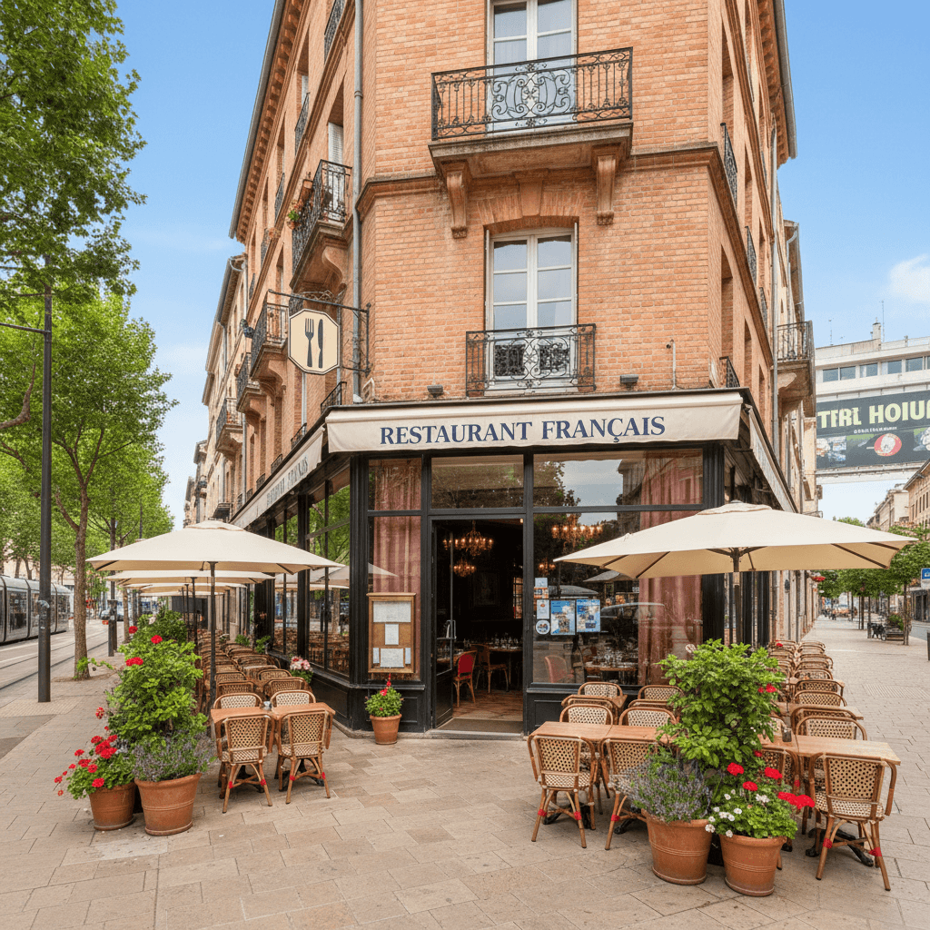 Restaurant 970m² à Toulouse : terrasse - licence IV - Image 1