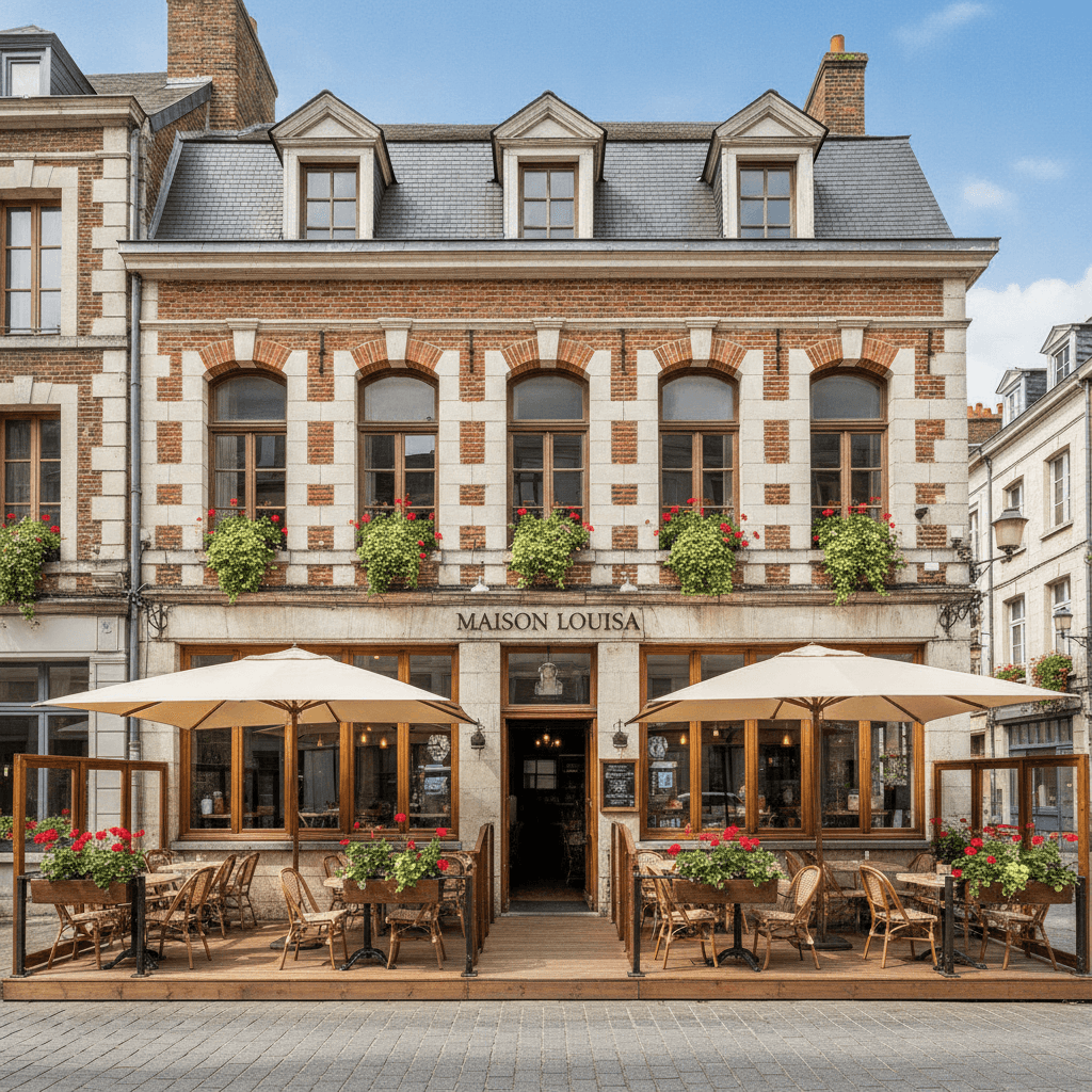 Restaurant 157m² à Lille : terrasse - licence IV