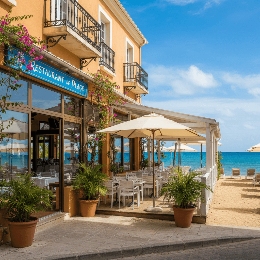 Restaurant à Saint-Martin : terrasse - extraction - Image 1