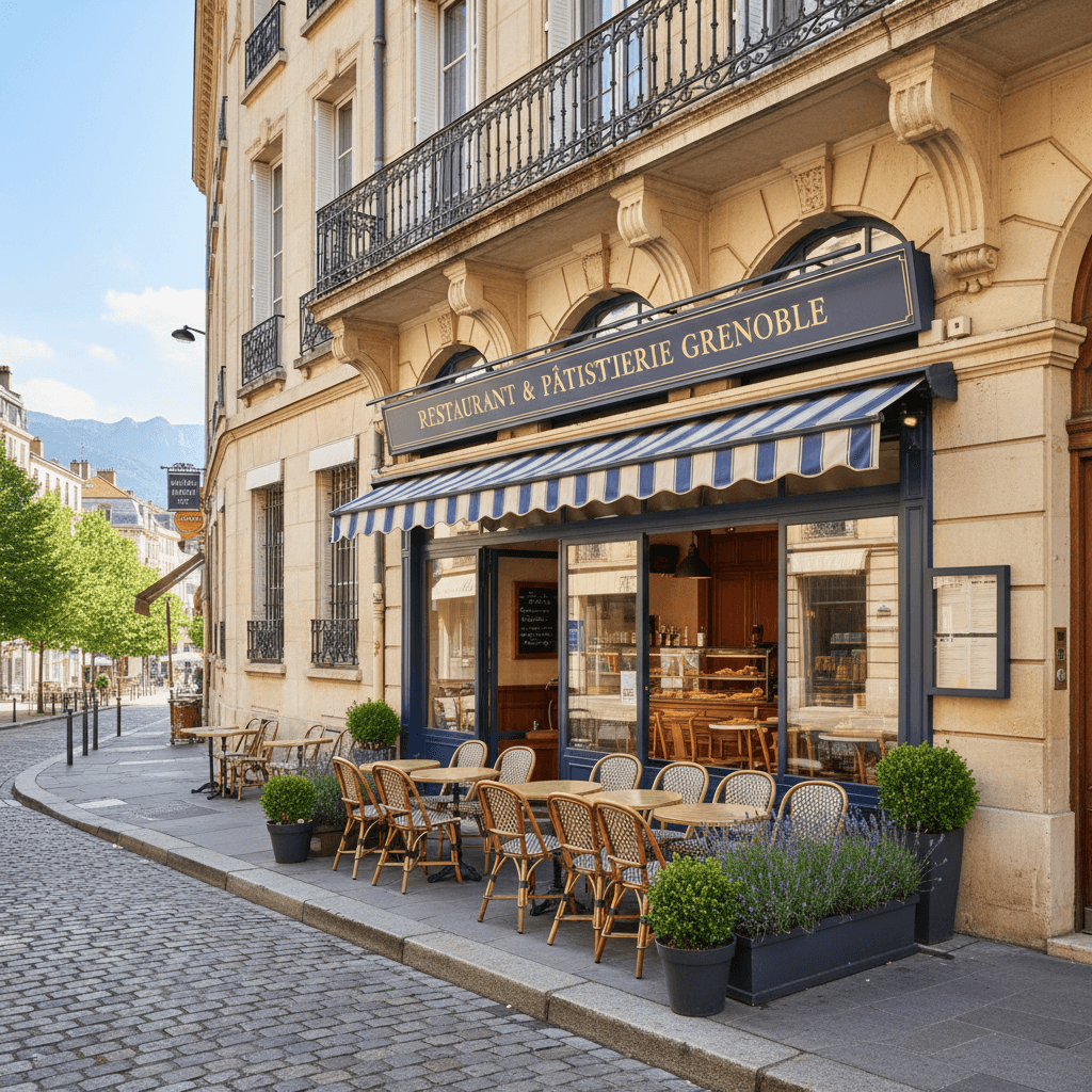 Restaurant 50m² à Grenoble : terrasse - licence IV