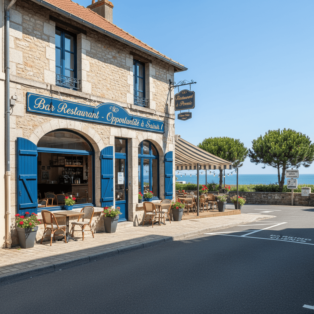 Restaurant 120m² à Pornic : terrasse - licence IV - Image 1