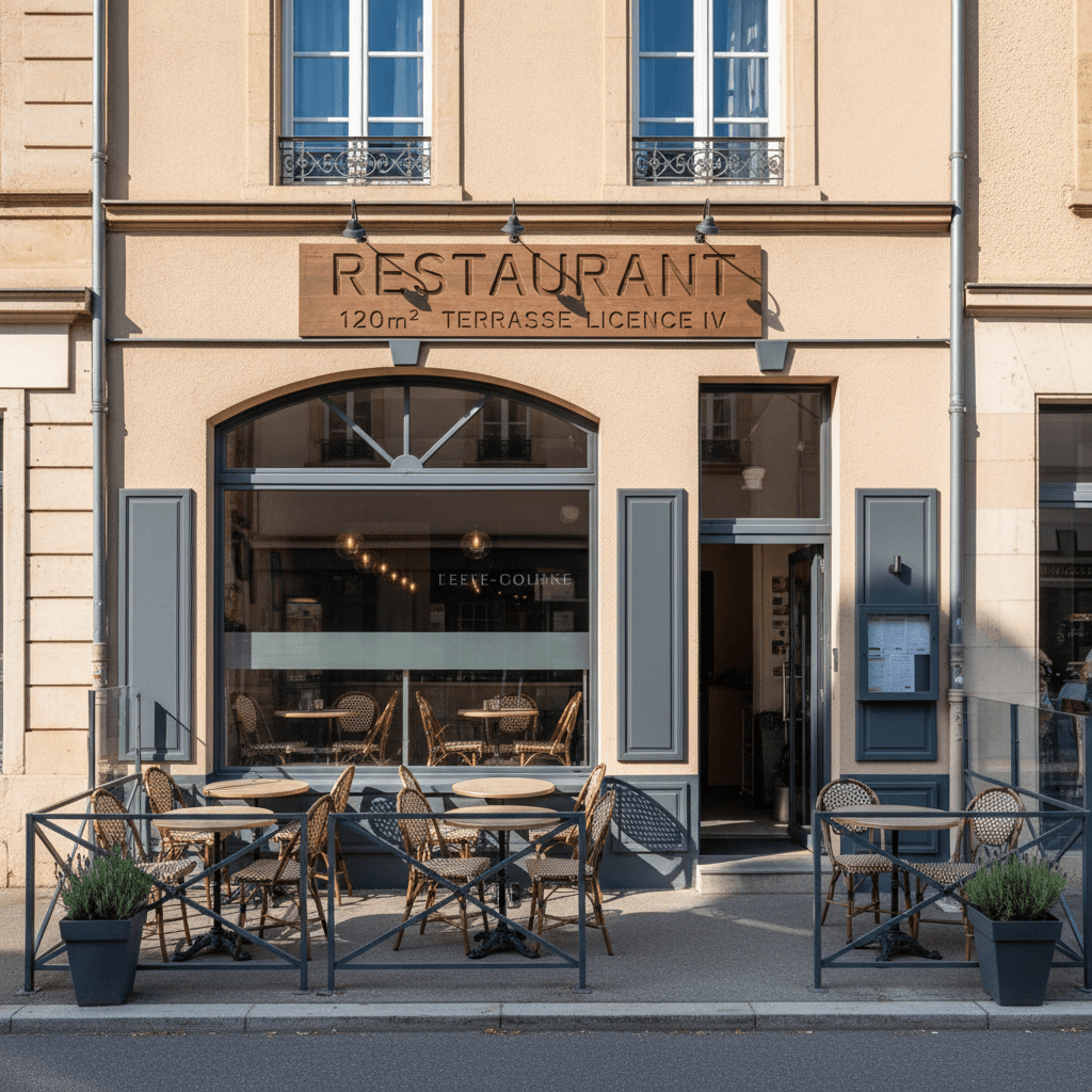 Restaurant 120m² à Wittelsheim : terrasse - licence IV - Image 1