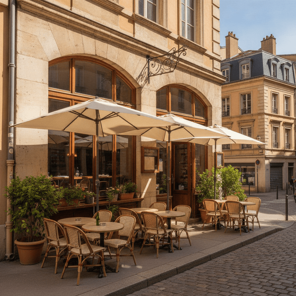 Restaurant 95m² à Lyon : terrasse - licence IV