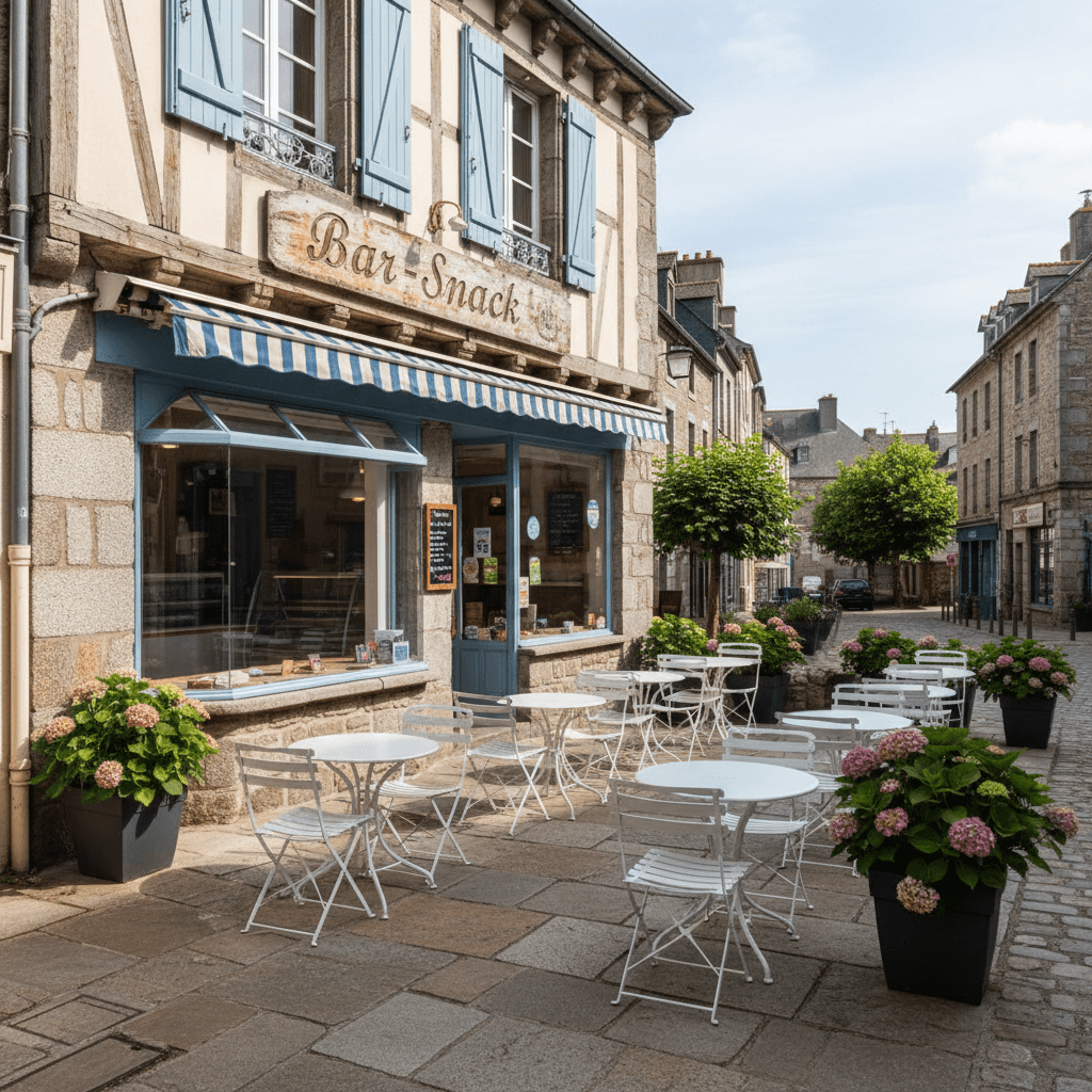 Snack à Bretagne : terrasse - cuisine équipée - Image 1