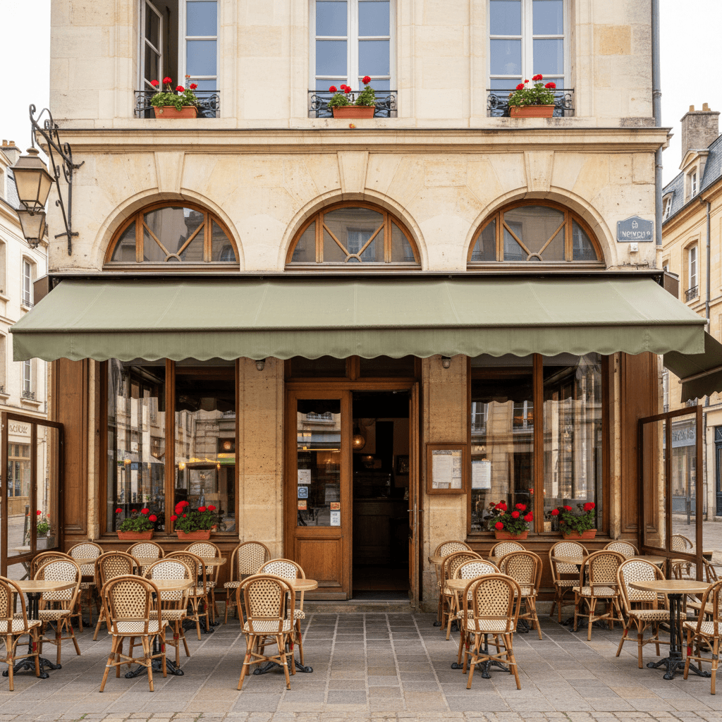 Restaurant 91m² à Dijon : terrasse - licence IV