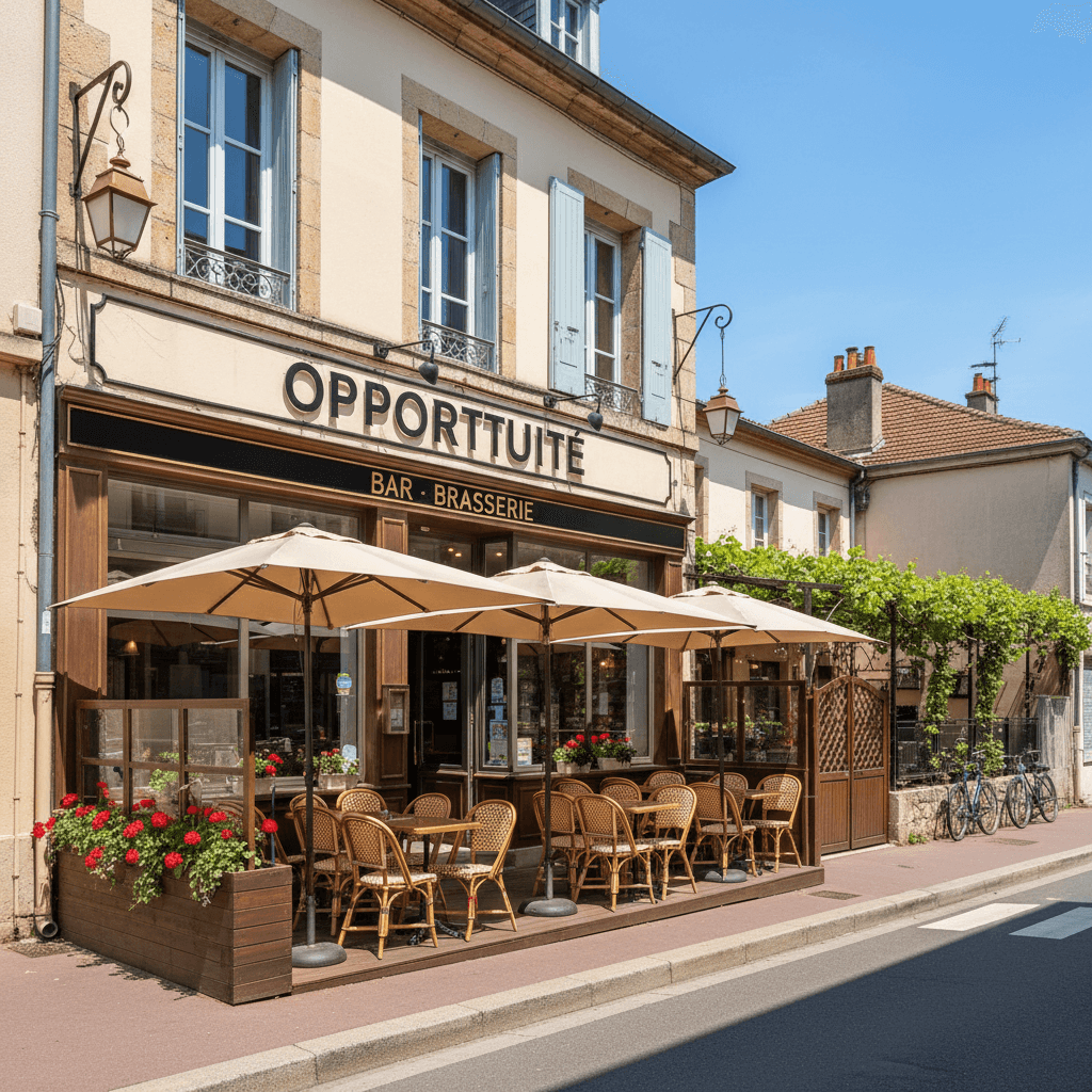 Bar-brasserie 188m² à Givors : terrasse - licence IV - Image 1