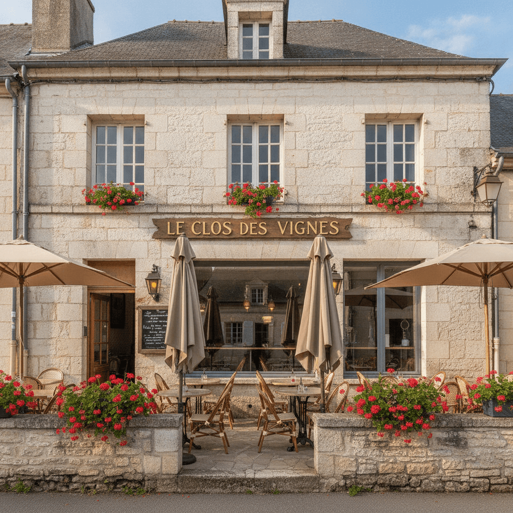 Restaurant 140m² à Montsoreau : terrasse - licence IV - Image 1