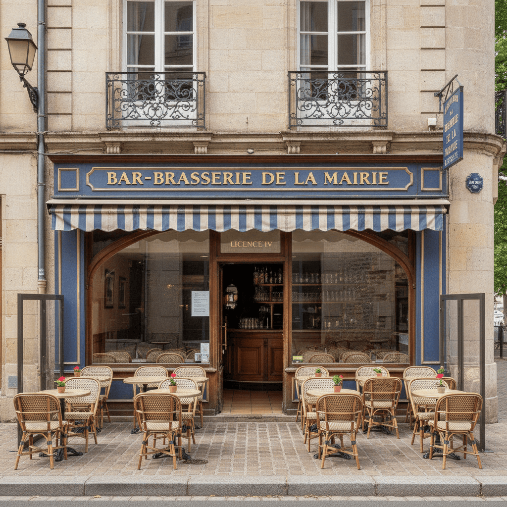 Bar-brasserie 80m² à Trun : terrasse - licence IV - Image 1