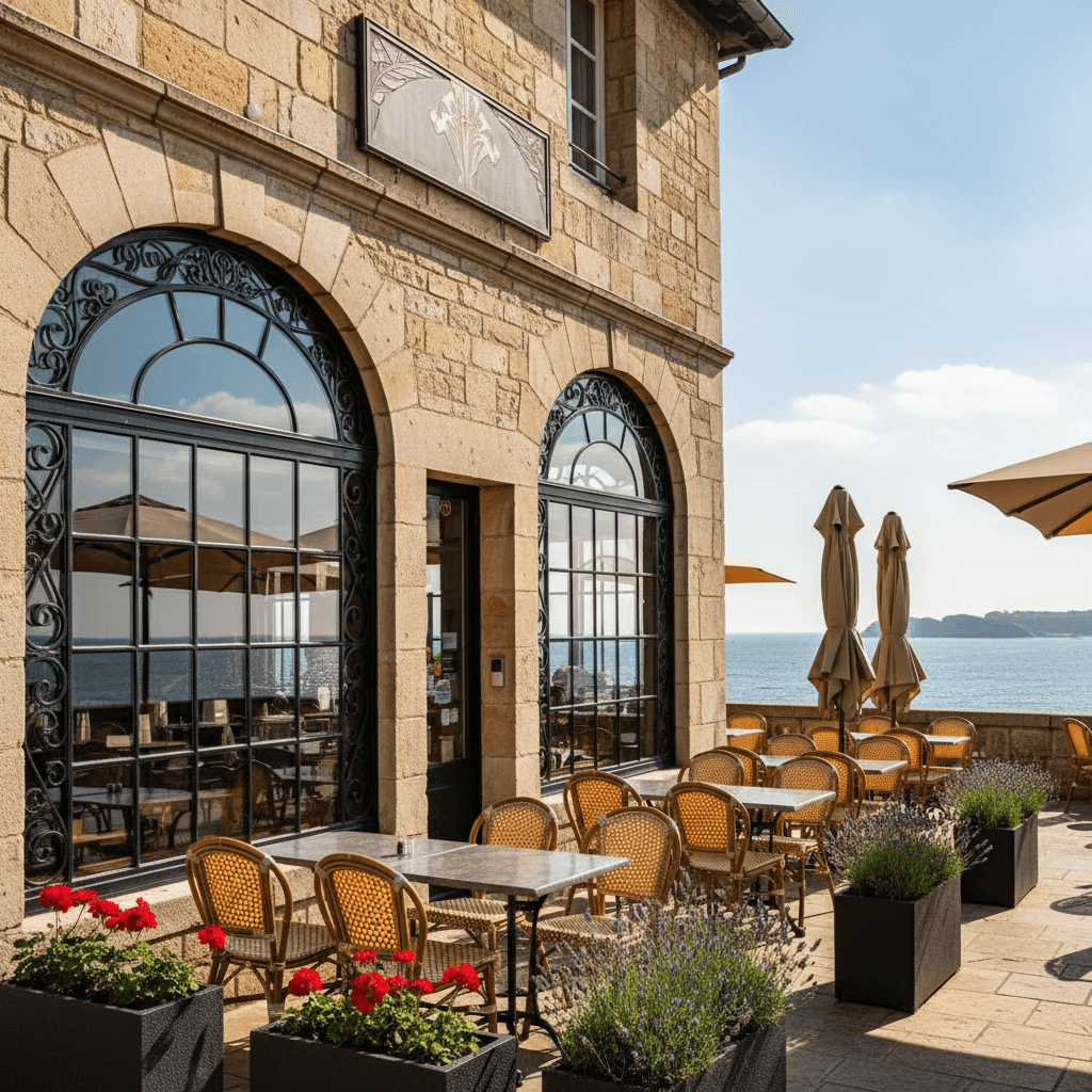 Restaurant à Saint-Lô : terrasse - licence IV - Image 1