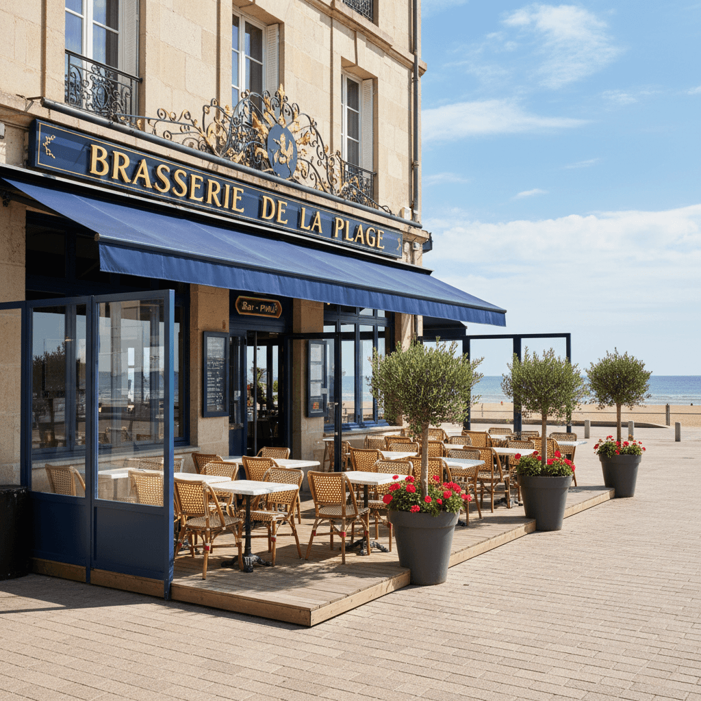 Bar-brasserie 176m² à Hendaye : terrasse - licence IV - Image 1