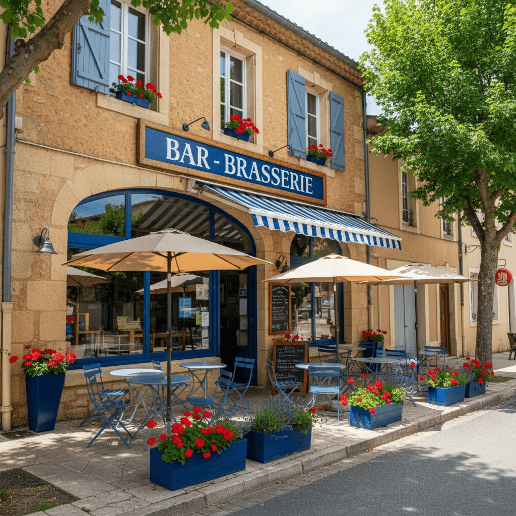 Bar-brasserie à Murviel-Lès-Béziers : terrasse - licence IV - Image 1