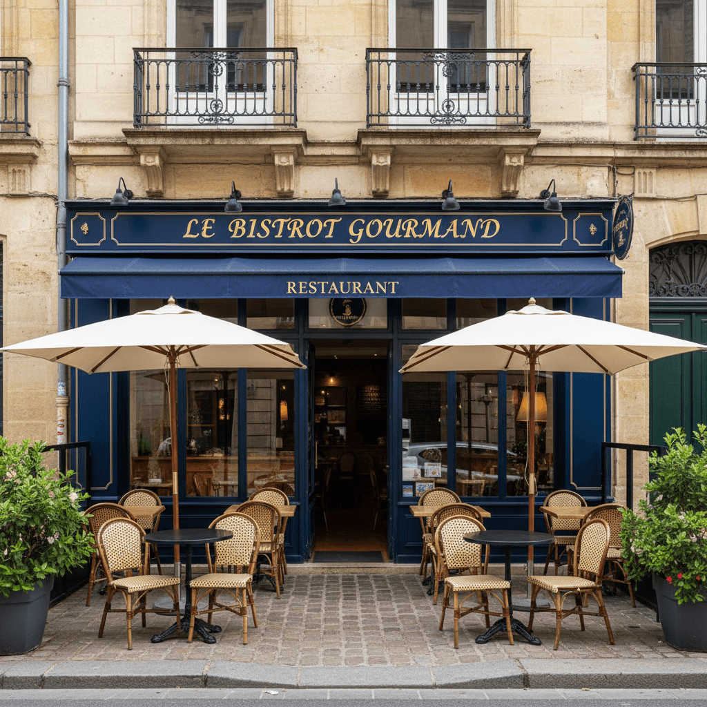Restaurant 35m² à Bordeaux : terrasse