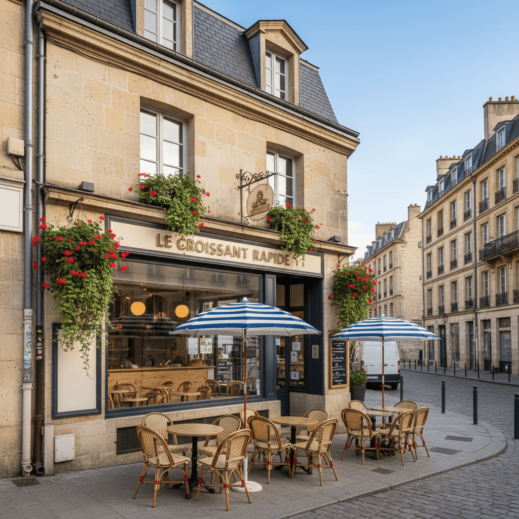 Fast-food 140m² à Bordeaux : terrasse - extraction
