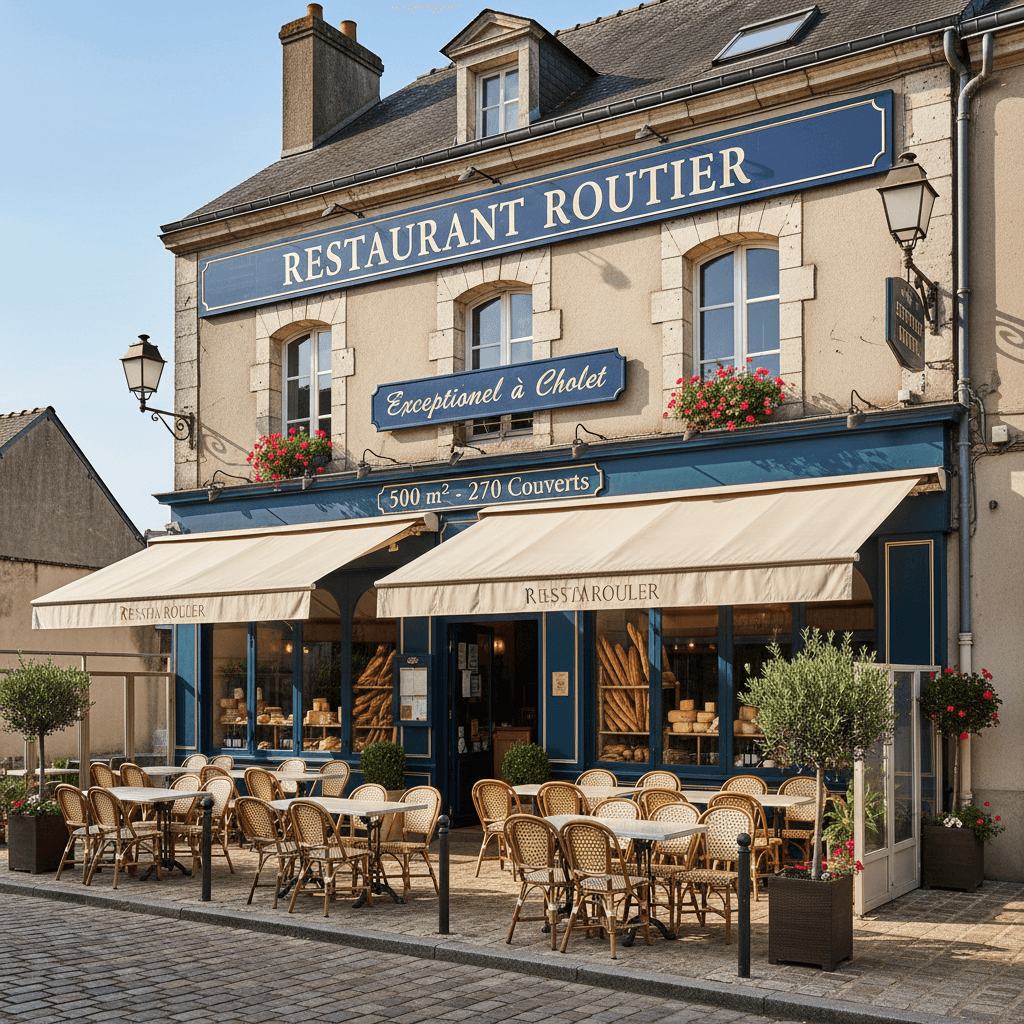 Restaurant 500m² à Cholet : terrasse - licence IV - Image 1