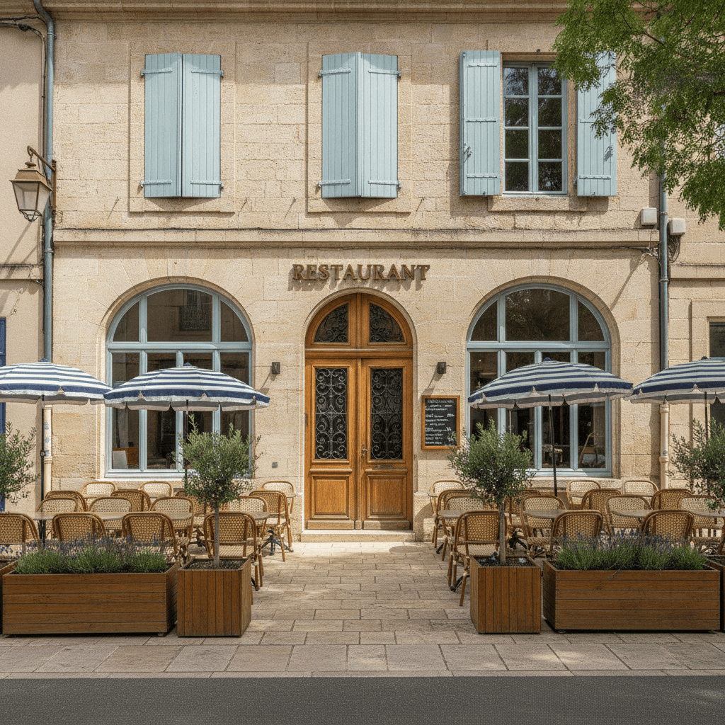 Restaurant 411m² à Carpentras : terrasse - licence IV - Image 1