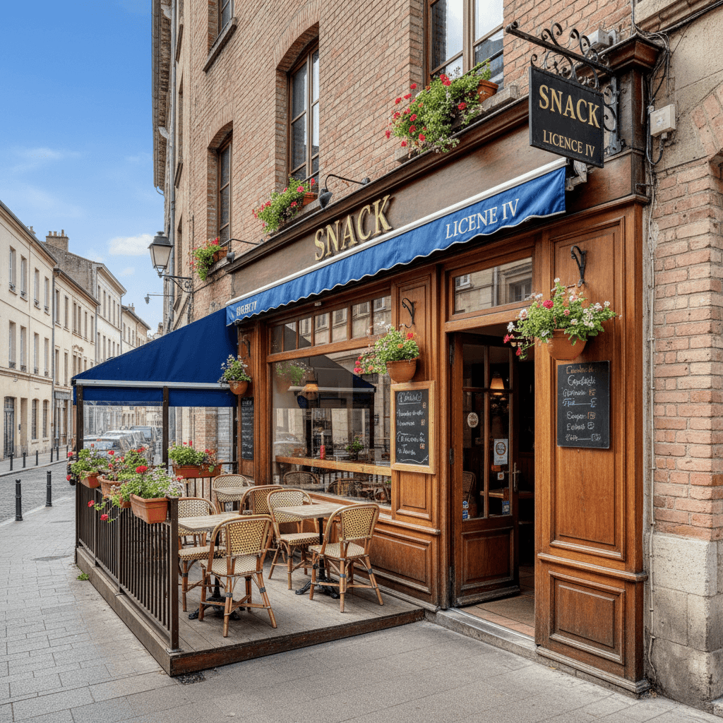 Snack à Toulouse : terrasse - licence IV