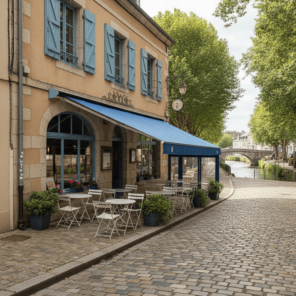 Restaurant 72m² à Châteaulin : terrasse - licence IV - Image 1
