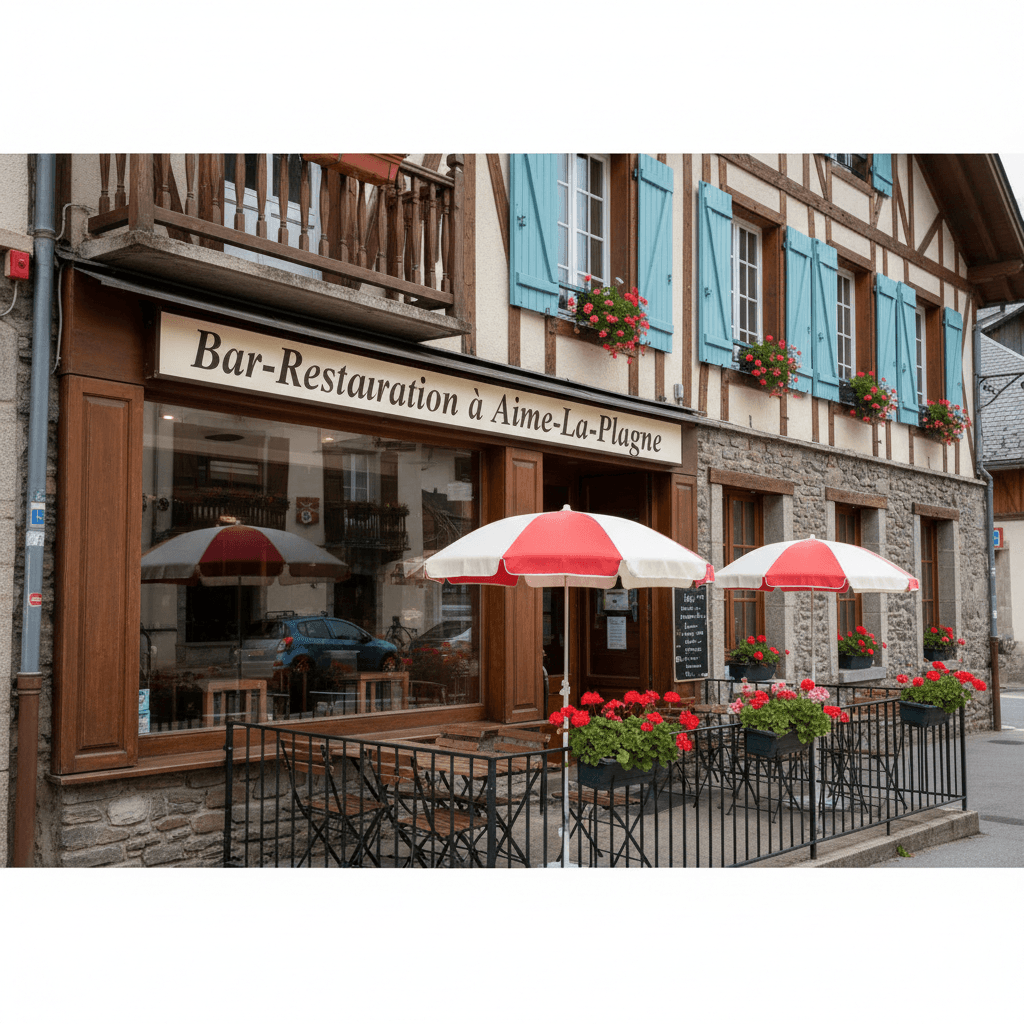 Fast-food 75m² à Aime-La-Plagne : terrasse - licence IV - Image 1