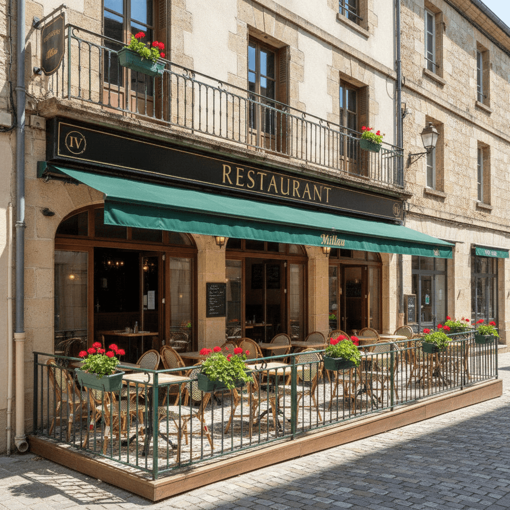 Restaurant 200m² à Millau : terrasse - licence IV - Image 1