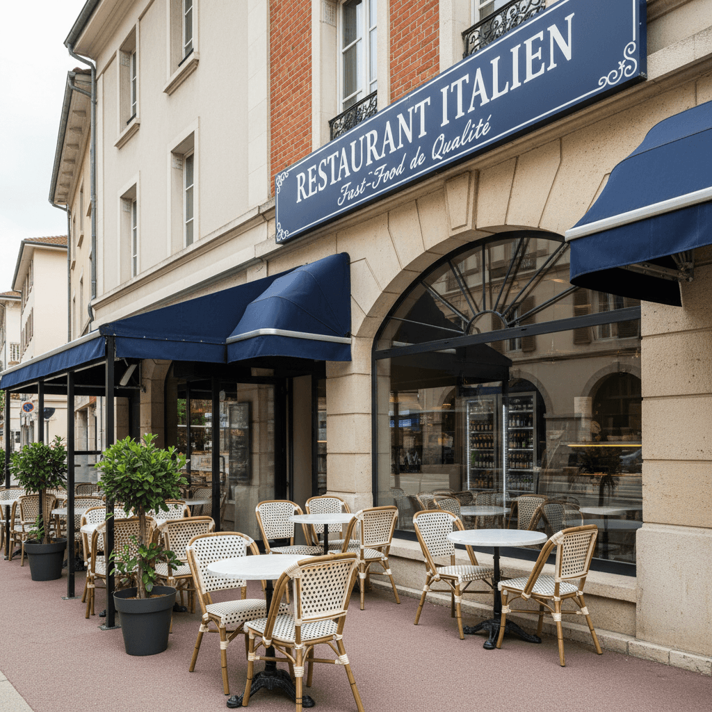 Fast-food 139m² à Neydens : terrasse - licence IV - Image 1
