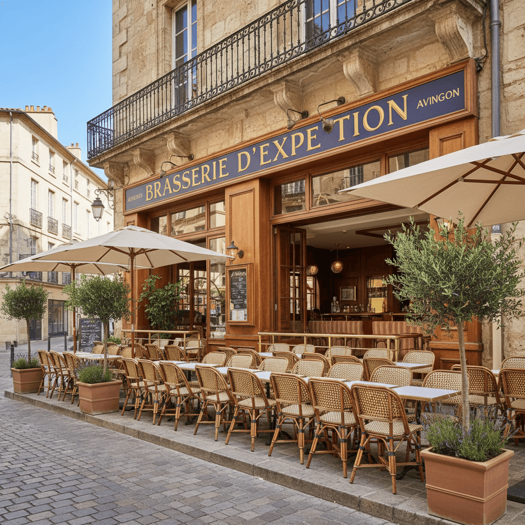 Bar-brasserie 300m² à Avignon : terrasse - licence IV - Image 1