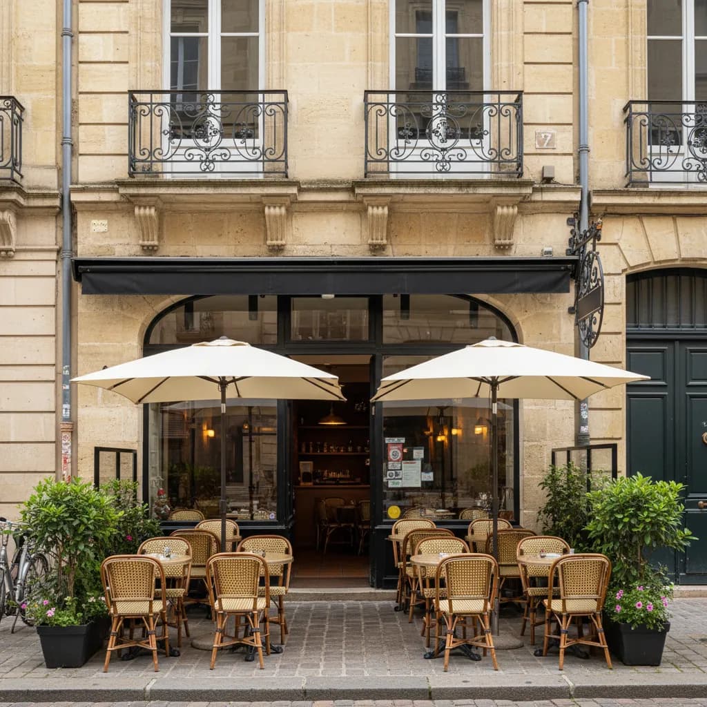 Restaurant 80m² à Bordeaux : terrasse - cuisine équipée - Image 1