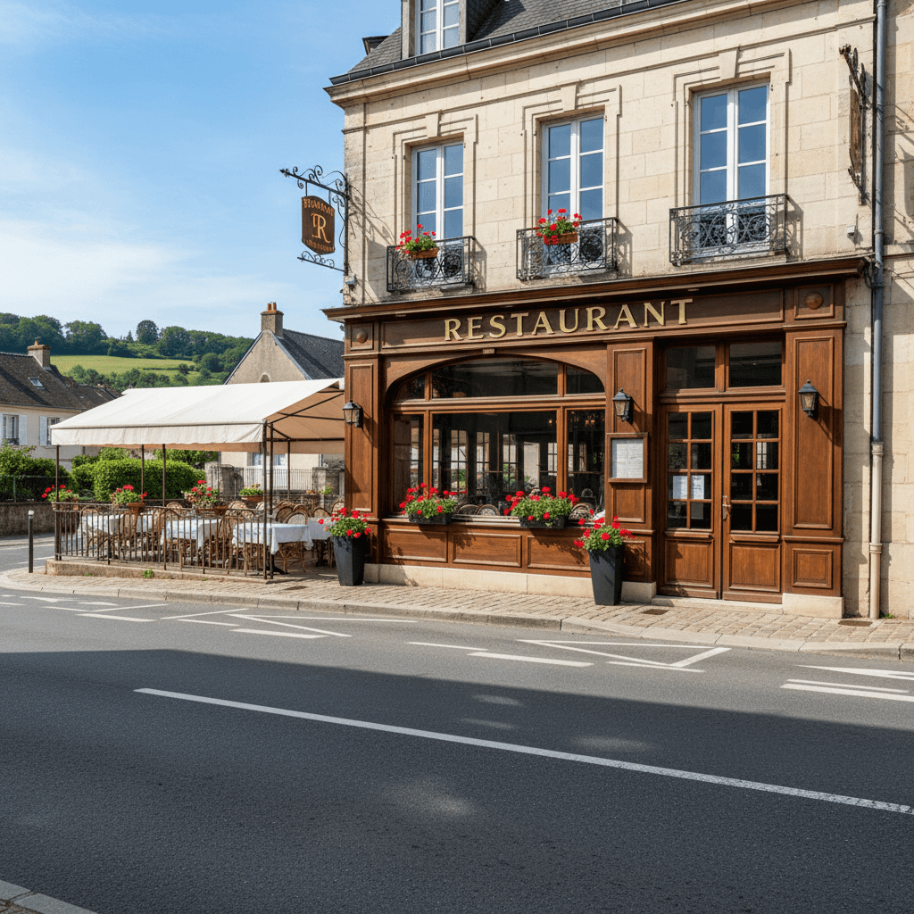 Restaurant 150m² à Saint-Pourçain-Sur-Sioule : terrasse - licence IV - Image 1