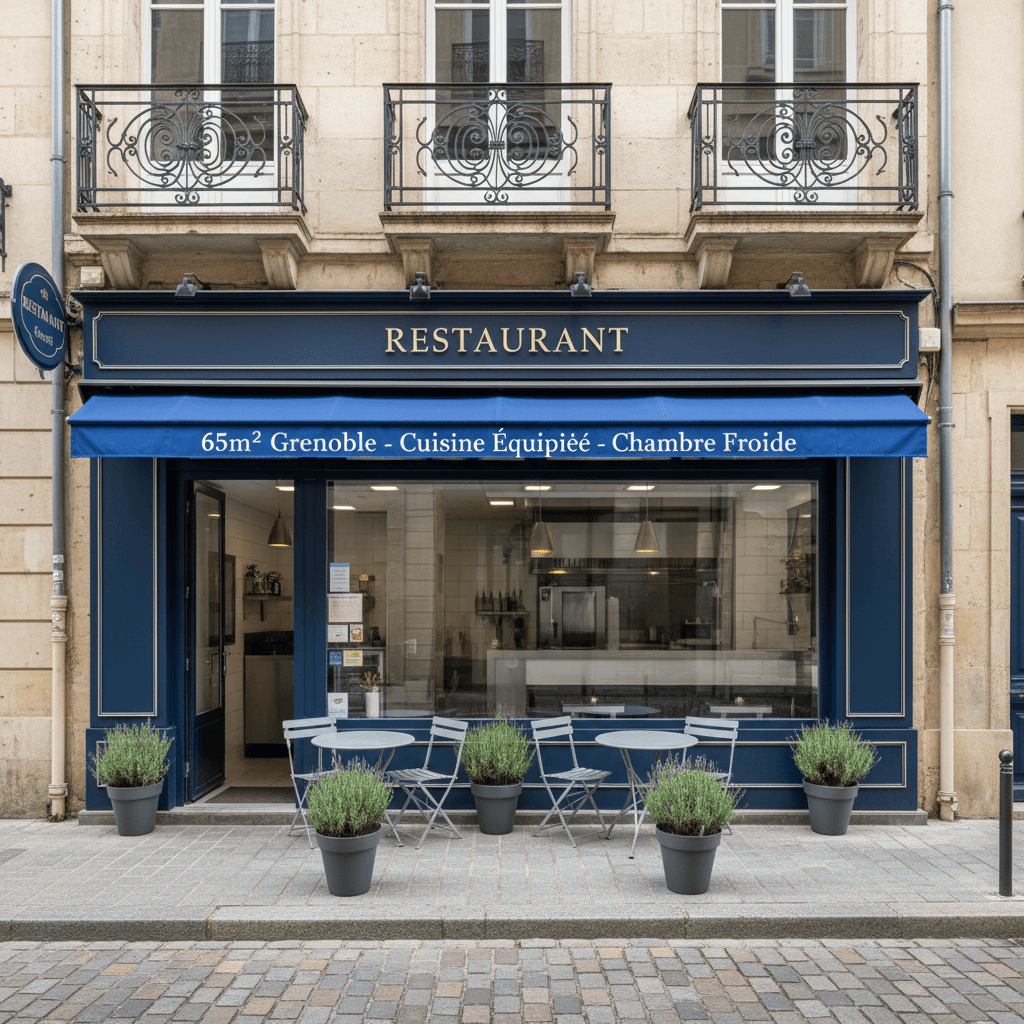Restaurant 65m² à Grenoble : cuisine équipée - chambre froide - Image 1