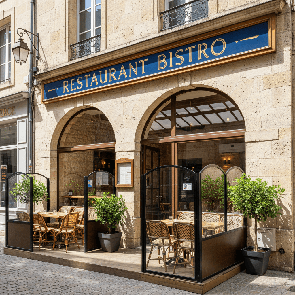 Restaurant 300m² à Bordeaux : terrasse - licence IV