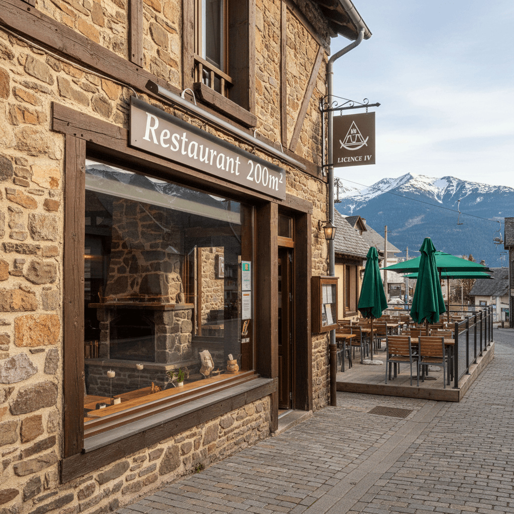 Restaurant 200m² à Besse-Et-Saint-Anastaise : terrasse - licence IV