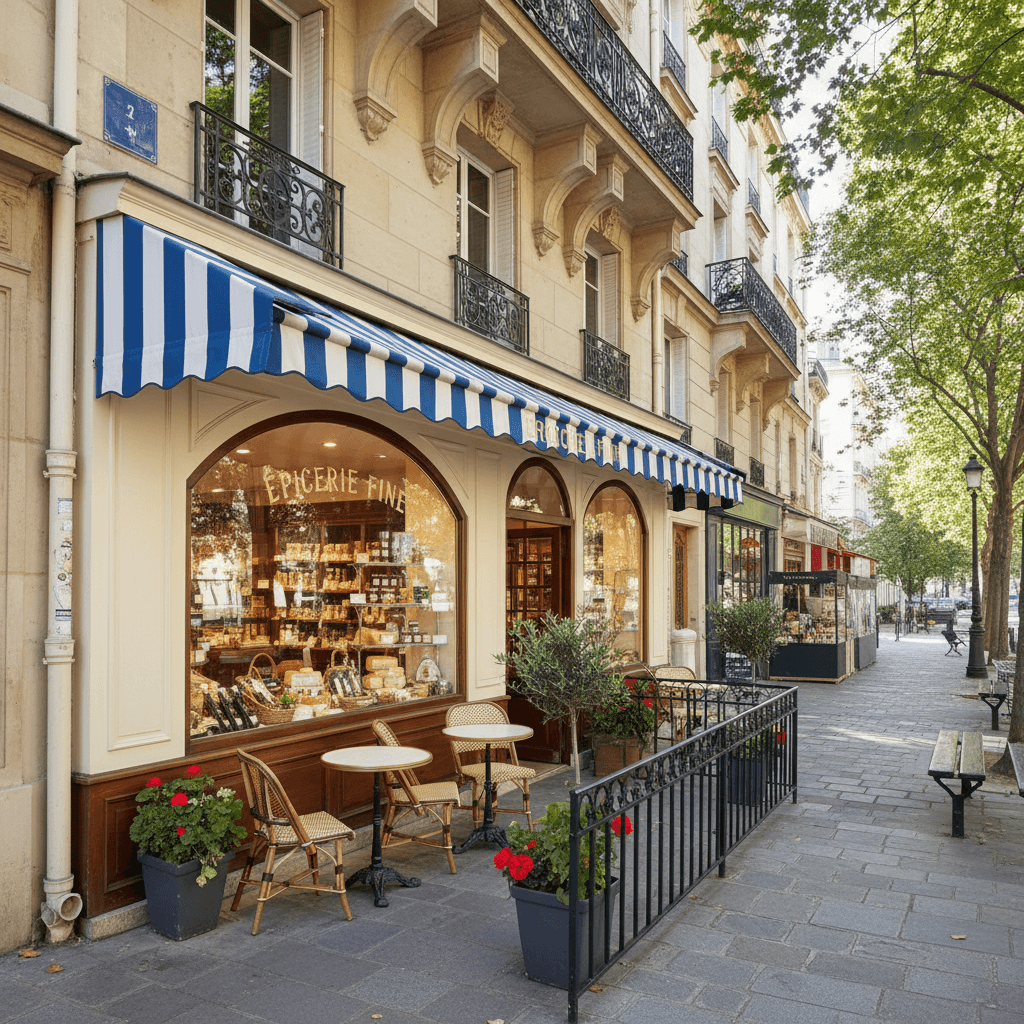 Épicerie Fine à Paris avec Terrasse et Équipements Complets