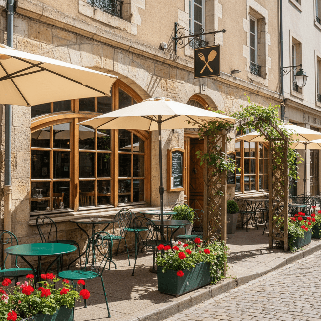 Restaurant 108m² à Vourles : terrasse - extraction - Image 1