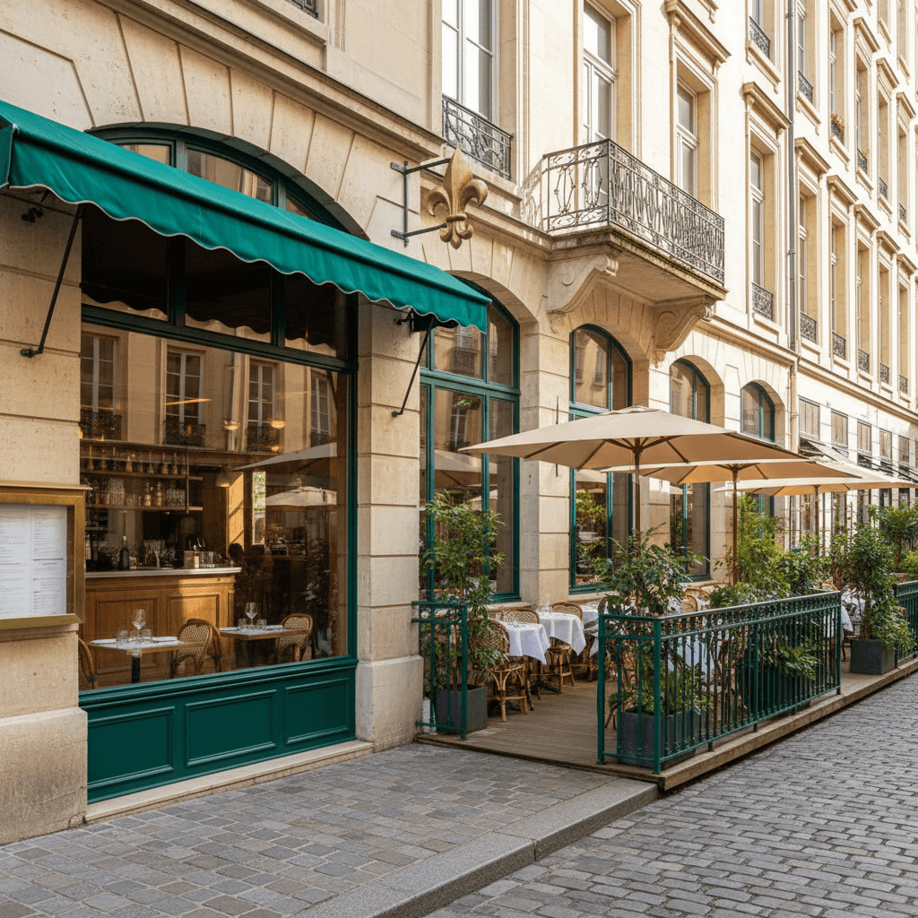 Restaurant 696m² à Lyon : terrasse - licence IV