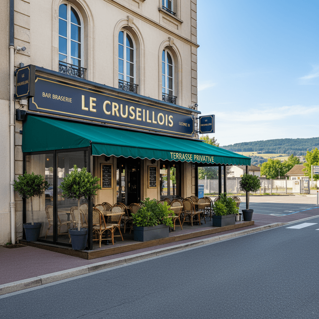 Bar-brasserie à Cruseilles : terrasse - licence IV - Image 1