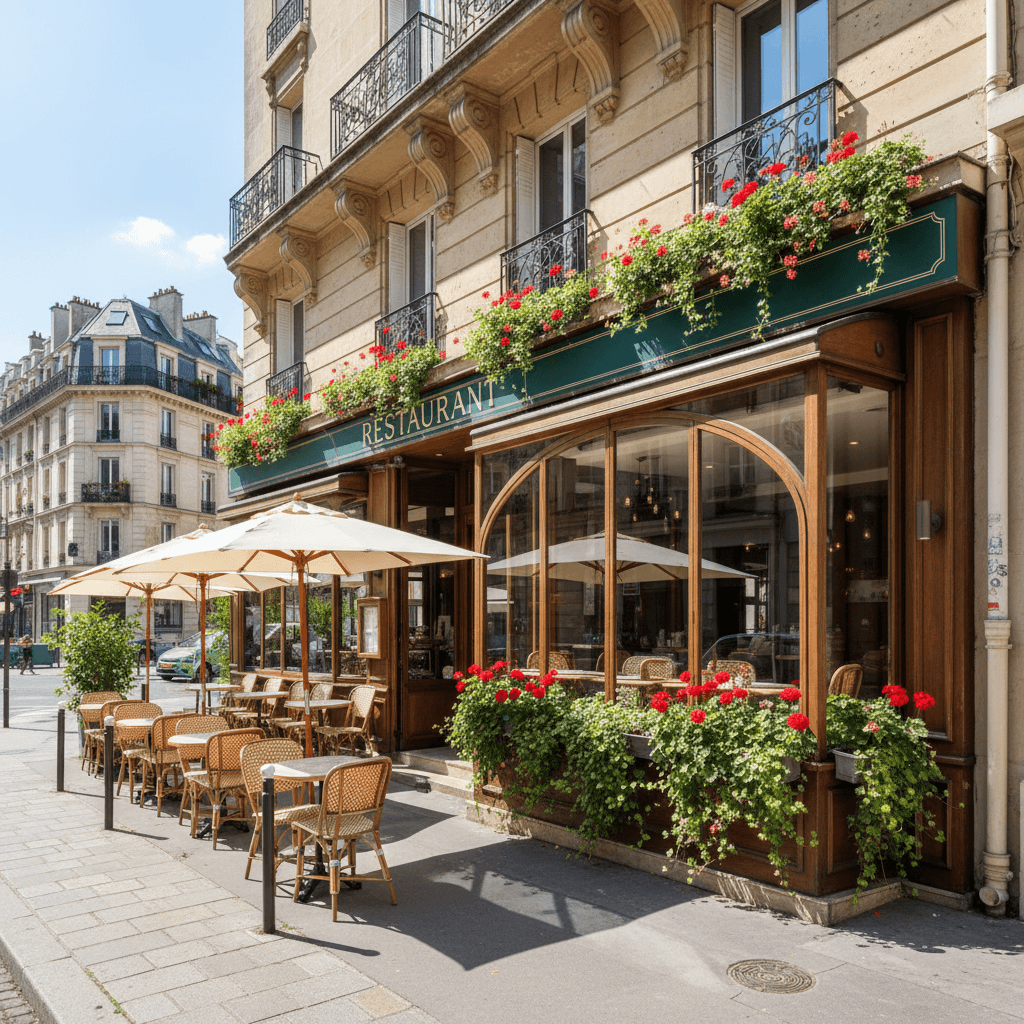 Restaurant 60 couverts à Saint-Mandé : terrasse - extraction - Image 1