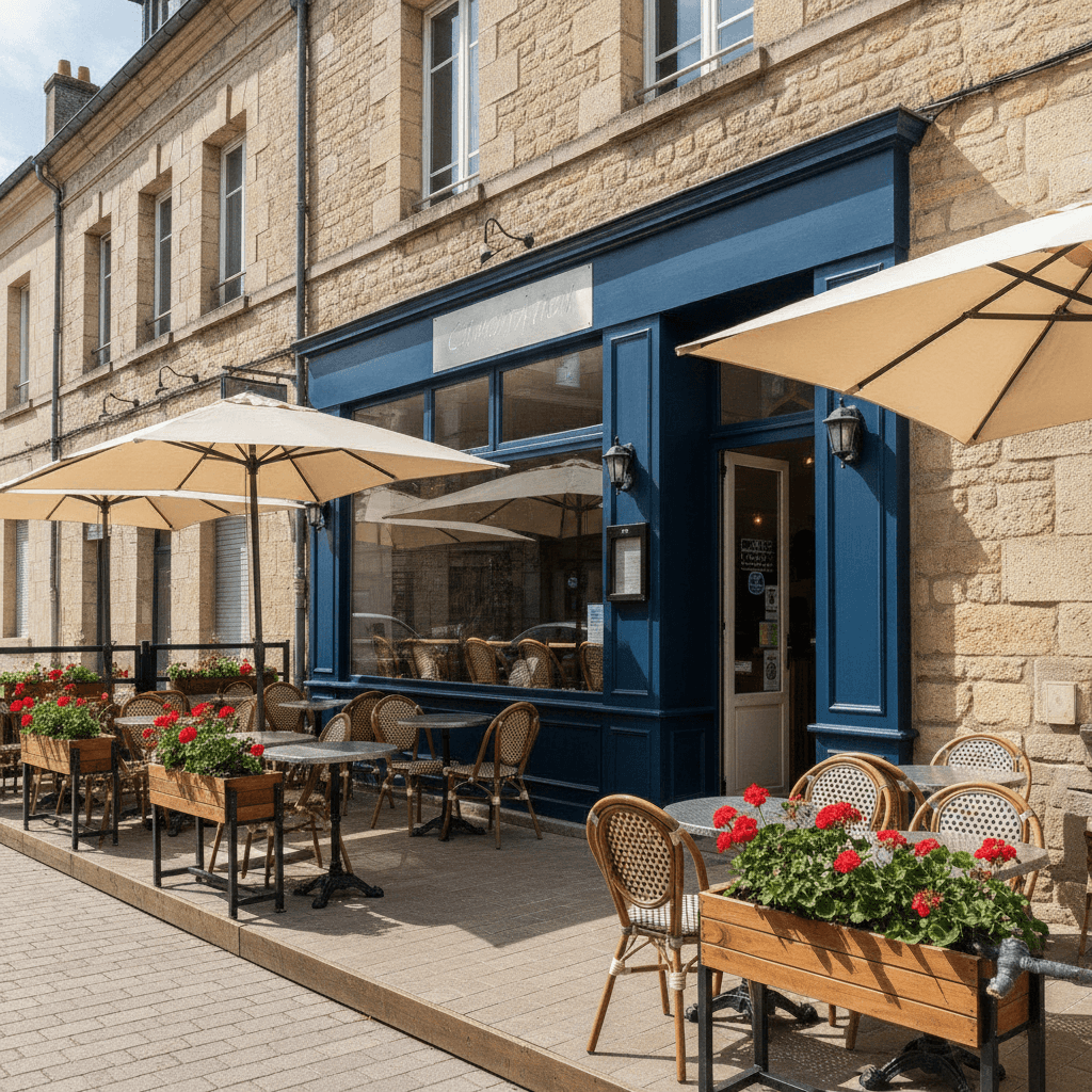 Snack 70m² à Montceau-Les-Mines : terrasse - climatisation - Image 1