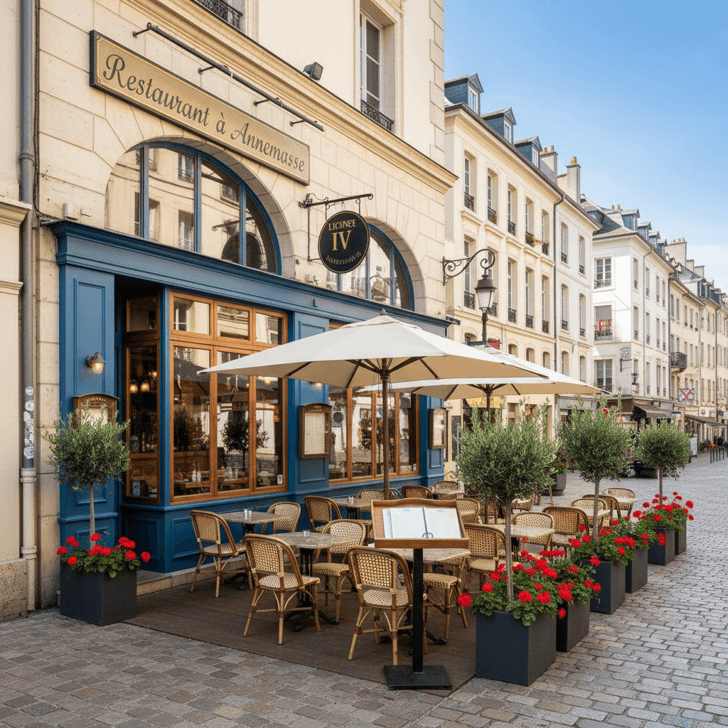 Restaurant à Annemasse : terrasse - licence IV