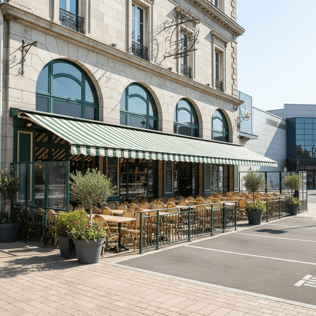 Bar-brasserie 110m² à Bourgoin-Jallieu : terrasse - licence IV