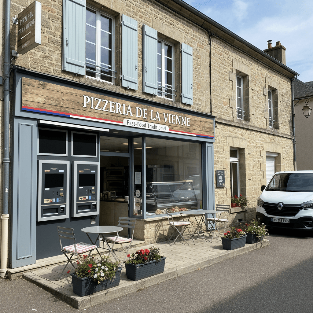 Fast-food 95m² à Aixe-Sur-Vienne : terrasse - licence IV - Image 1
