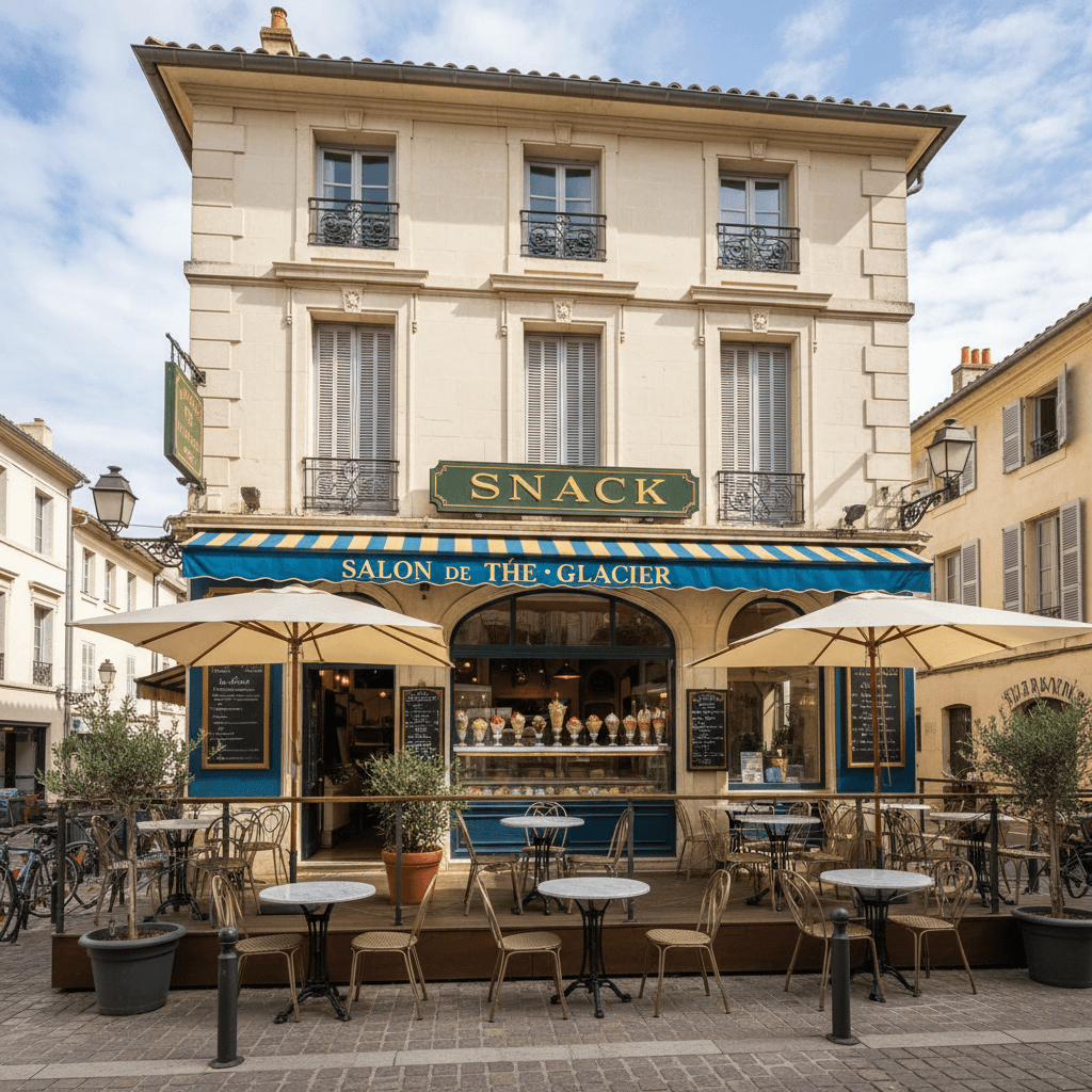 Snack 92m² à Perpignan : terrasse - Image 1