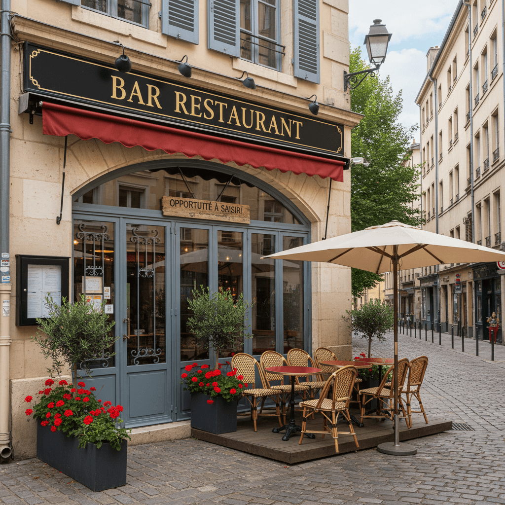 Restaurant à Lyon : terrasse - licence IV
