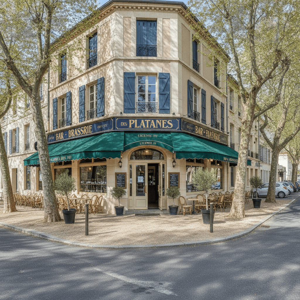 Bar-brasserie 120m² à Toulon : terrasse - licence IV